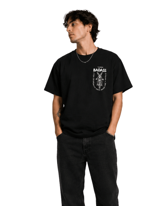 Polera Badass moto negra - ZORBO